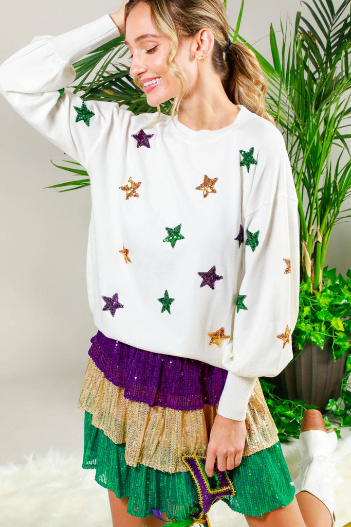 Zara multicoloured outlet sequin sweater