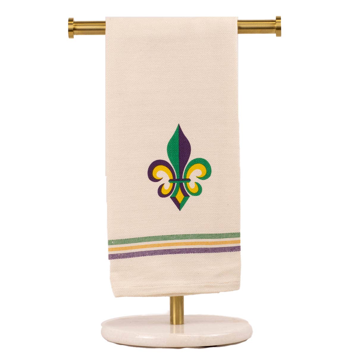 Louisiana Fleur Jacquard Hand Towel Gray 20x28 – The Proper Pelican