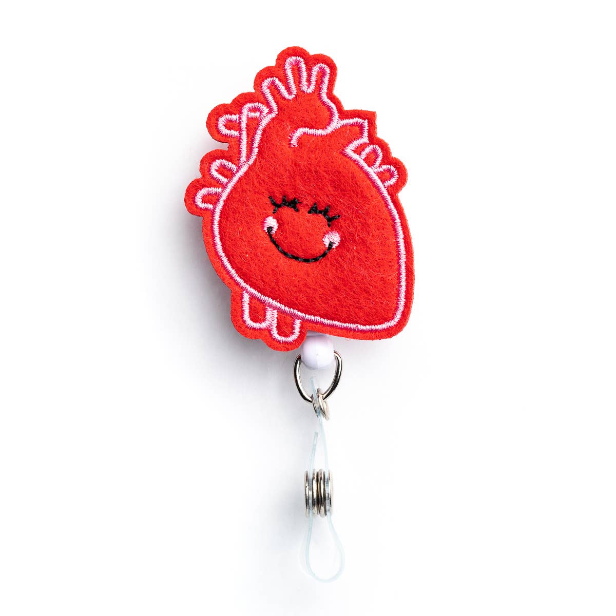 Pink Floral Heart Badge Reel-anatomical Heart Badge Reels-badge Reel Nurse  Heart -  Canada